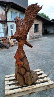 Adler mit Fischfang