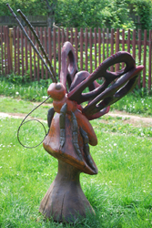bunte Libelle aus Holz